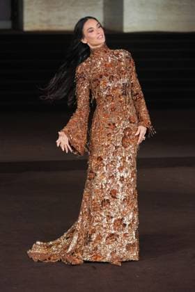 Milan, Milan Women s Fashion Week Spring Summer 2026 - Women s Fashion, Spring Summer 2026 - Gucci fashion show - guests in the photo: Demi Moore  Copyright: xRiccardoxGIordanox xipa-agency.netx xRiccardoxGiordano IPAx IPA_Agency_IPA65619956
