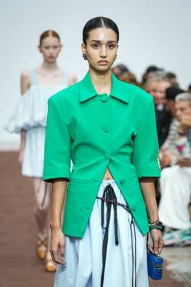 Dhruv Kapoor fashion show during the Milan Fashion Week - Womenswear S S 2026 in Milan, Italy on 23 September 2025. A model walks the runway at the Dhruv Kapoor fashion show during the Milan Fashion Week - Womenswear Spring Summer 2026 in Milan, Italy on 23 September 2025., Credit:Stefano Costantino TTL Avalon Italy, Milan  Copyright: xStefanoxCostantinoxTTLx xAvalonx 1039693382