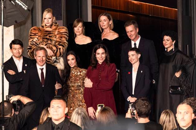MFW - Palazzo Mezzanotte Spike Jonze, Edward Norton, Ronny Chieng, Alia Shawkat, Elliot Page, Demi Moore, Heather Lawless, Julianne Nicholson arrive to Palazzo Mezzanotte to attending the premiere screening of short-movie Tiger during the Milan Fashion Week Women’s Spring-Summer 2026 on September 23, 2025 in Milan (Italy), Italy. Photo by Marco Piovanotto ABACAPRESS.COM Milan Italy  Copyright: xPiovanottoxMarco ABACAx