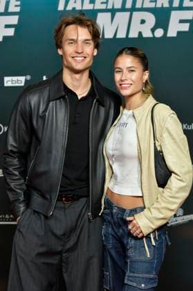 Arne-Carlos Böttcher und Viviana Wessels bei der Premiere des Dokumentarfilms Der talentierte Mr. F. im Kino in derKulturBrauerei. Berlin, 23.09.2025