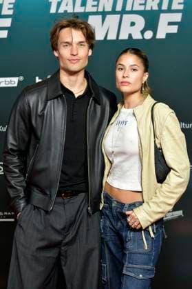 Arne-Carlos Böttcher und Viviana Wessels bei der Premiere des Dokumentarfilms Der talentierte Mr. F. im Kino in derKulturBrauerei. Berlin, 23.09.2025