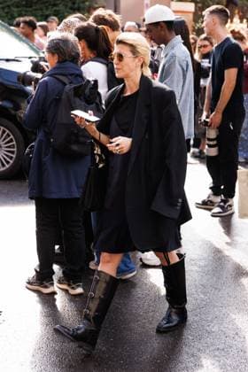 News - Diesel - Arrivals - Milan Fashion Week - Womenswear Spring Summer 2026 A guest is seen at the Diesel fashion show during Milan Fashion Week Women s Collection Spring Summer 2026. Milan (Italy), September 23rd, 2025. Photo: Cinzia Camela. Milan Circle Milano Italy Copyright: xCinziaxCamelax xLiveMediax LPN_2042824