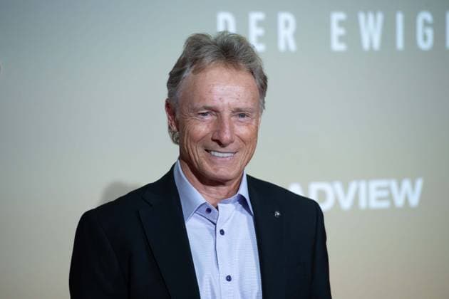 Bernhard LANGER, Golfprofi, Roter Teppich, Red Carpet Show, Ankunft, arrival, Filmpremiere Filmpremiere BERNHARD LANGER - Der Ewige Champion am 23.09.2025 im Cinedom-Kino in Koeln,