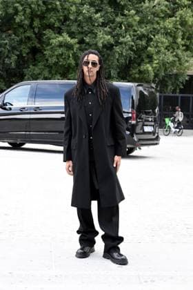 Milan, Jil Sander - Arrival of Guests - Milan Fashion Week - Womenswear Spring Summer 2026 In the photo Ghali  Copyright: xSimonexComix xipa-agency.netx xSimonexComix IPA_Agency_IPA65649342