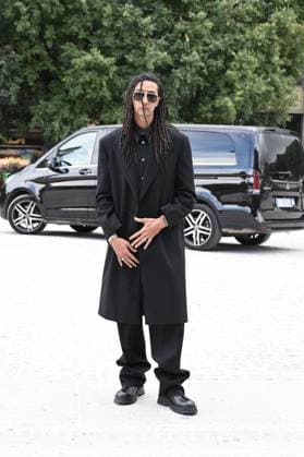 Milan, Italy: Milan, Jil Sander - Arrival of Guests - Milan Fashion Week - Womenswear Spring Summer 2026 In the photo Ghali Milan Italy  - ZUMAp169 20250924_zea_p169_090 Copyright: xSimonexComix