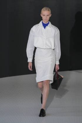 MFW - Jil Sander Runway Model at the Jil Sander fashion show during the Milan Womenswear Spring Summer 2026 on September 24, 2025 in Milan, Italy. Photo by Riccardo Giordano IPA ABACAPRESS.COM Milan Italy  Copyright: xGiordanoxRiccardo IPA ABACAx
