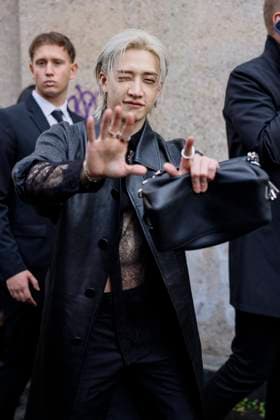 MFW Fendi Arrivals MP Bang Chan, leader of the South Korean boys band Stray Kids arrives to Fendi fashion show during Milan s Fashion Week Womenswear Spring Summer 2026, on September 24, 2025 in Milan (Italy), Italy. Photo by Marco Piovanotto Abacapress.com  Copyright: xPiovanottoxMarco ABACAx