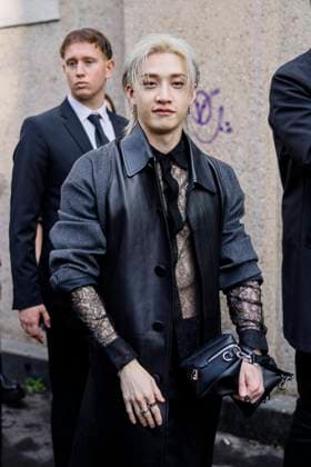 MFW Fendi Arrivals MP Bang Chan, leader of the South Korean boys band Stray Kids arrives to Fendi fashion show during Milan s Fashion Week Womenswear Spring Summer 2026, on September 24, 2025 in Milan (Italy), Italy. Photo by Marco Piovanotto Abacapress.com  Copyright: xPiovanottoxMarco ABACAx