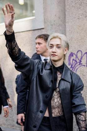 MFW Fendi Arrivals MP Bang Chan, leader of the South Korean boys band Stray Kids arrives to Fendi fashion show during Milan s Fashion Week Womenswear Spring Summer 2026, on September 24, 2025 in Milan (Italy), Italy. Photo by Marco Piovanotto Abacapress.com  Copyright: xPiovanottoxMarco ABACAx