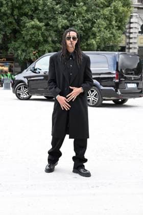 Milan, Jil Sander - Arrival of Guests - Milan Fashion Week - Womenswear Spring Summer 2026 In the photo Ghali  Copyright: xSimonexComix xipa-agency.netx xSimonexComix IPA_Agency_IPA65649313