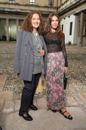 Milan, Italy: Milan, Milan Women s Fashion Week Spring Summer 2026 - Women s Fashion, Spring Summer 2026. - Missoni fashion show - arrivals in the photo: Angela Missoni and Margherita Missoni Milan Italy  - ZUMAp169 20250924_zea_p169_754 Copyright: xRiccardoxGIordanox