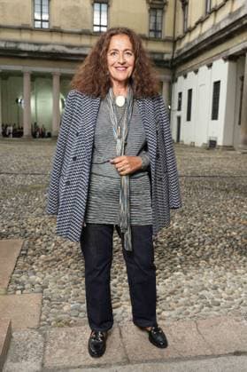 Milan, Italy: Milan, Milan Women s Fashion Week Spring Summer 2026 - Women s Fashion, Spring Summer 2026. - Missoni fashion show - arrivals in the photo: Angela Missoni Milan Italy  - ZUMAp169 20250924_zea_p169_819 Copyright: xRiccardoxGIordanox