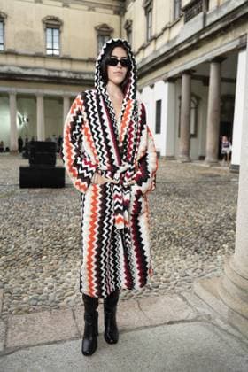 Milan, Milan Women s Fashion Week Spring Summer 2026 - Women s Fashion, Spring Summer 2026. - Missoni fashion show - arrivals in the photo: guest  Copyright: xRiccardoxGIordanox xipa-agency.netx xRiccardoxGiordano IPAx IPA_Agency_IPA65683705