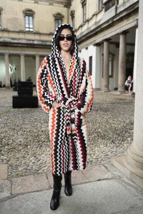 Milan, Milan Women s Fashion Week Spring Summer 2026 - Women s Fashion, Spring Summer 2026. - Missoni fashion show - arrivals in the photo: guest  Copyright: xRiccardoxGIordanox xipa-agency.netx xRiccardoxGiordano IPAx IPA_Agency_IPA65683712