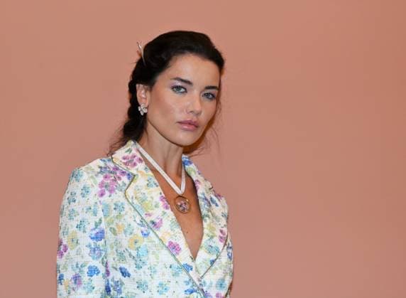 Milan,Italy Luisa Beccaria Spring Summer 2026 collection presentation show In the photo:Vialina Lemann  Copyright: xNickxZonnax xipa-agency.netx xNickxZonnax IPA_Agency_IPA65687183