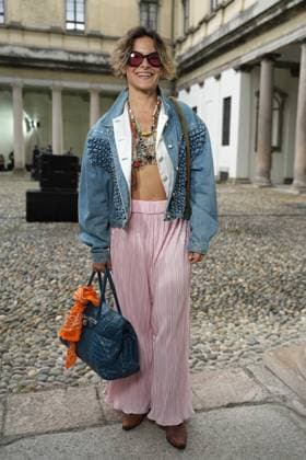 Milan, Milan Women s Fashion Week Spring Summer 2026 - Women s Fashion, Spring Summer 2026. - Missoni fashion show - arrivals in the photo: guest  Copyright: xRiccardoxGIordanox xipa-agency.netx xRiccardoxGiordano IPAx IPA_Agency_IPA65683741