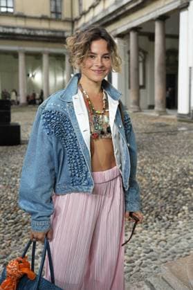 Milan, Milan Women s Fashion Week Spring Summer 2026 - Women s Fashion, Spring Summer 2026. - Missoni fashion show - arrivals in the photo: guest  Copyright: xRiccardoxGIordanox xipa-agency.netx xRiccardoxGiordano IPAx IPA_Agency_IPA65683755