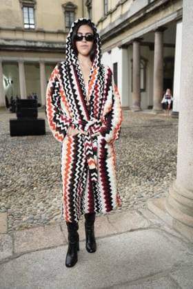 Milan, Italy: Milan, Milan Women s Fashion Week Spring Summer 2026 - Women s Fashion, Spring Summer 2026. - Missoni fashion show - arrivals in the photo: guest Milan Italy  - ZUMAp169 20250924_zea_p169_1020 Copyright: xRiccardoxGIordanox