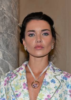Milan: Milan,Italy Luisa Beccaria Spring Summer 2026 collection presentation show In the photo:Vialina Lemann Milan  - ZUMAp169 20250924_zea_p169_1052 Copyright: xNickxZonnax