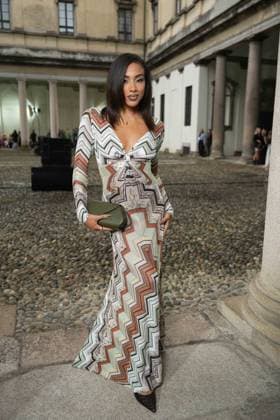 Milan, Milan Women s Fashion Week Spring Summer 2026 - Women s Fashion, Spring Summer 2026. - Missoni fashion show - arrivals in the photo: guest  Copyright: xRiccardoxGIordanox xipa-agency.netx xRiccardoxGiordano IPAx IPA_Agency_IPA65683842