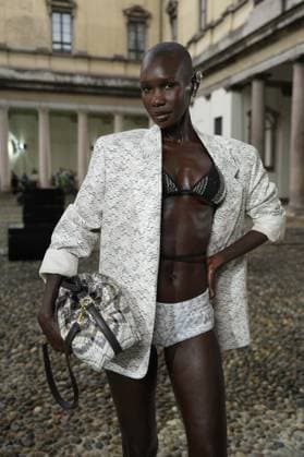 Milan, Milan Women s Fashion Week Spring Summer 2026 - Women s Fashion, Spring Summer 2026. - Missoni fashion show - arrivals in the photo: guest  Copyright: xRiccardoxGIordanox xipa-agency.netx xRiccardoxGiordano IPAx IPA_Agency_IPA65683860