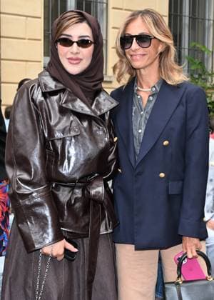 Milan, Italy Luisa Beccaria Spring Summer 2026 collection presentation show. In the photo: Afraa al Noaimi, Michela Proietti  Copyright: xNickxZonnax xipa-agency.netx xNickxZonnax IPA_Agency_IPA65691317
