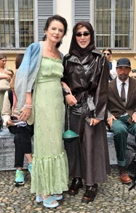 Milan: Milan, Italy Luisa Beccaria Spring Summer 2026 collection presentation show. In the photo: Afraa al Noaimi, Luisa Beccaria Milan  - ZUMAp169 20250924_zea_p169_1088 Copyright: xNickxZonnax