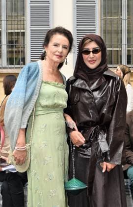 Milan: Milan, Italy Luisa Beccaria Spring Summer 2026 collection presentation show. In the photo: Afraa al Noaimi, Luisa Beccaria Milan  - ZUMAp169 20250924_zea_p169_1087 Copyright: xNickxZonnax