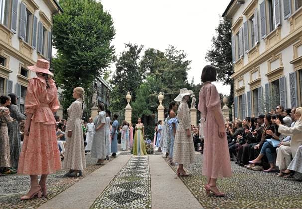 Milan,Italy Luisa Beccaria Spring Summer 2026 collection presentation show In the photo:Luisa Beccaria show  Copyright: xNickxZonnax xipa-agency.netx xNickxZonnax IPA_Agency_IPA65692650