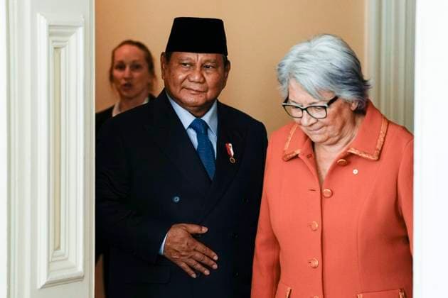 September 24, 2025, Ottawa, On, CAN: Indonesian President Prabowo Subianto arrives for a meeting with Gov. Gen. Mary Simon at Rideau Hall in Ottawa, on Wednesday, Sept. 24, 2025. Ottawa CAN  - ZUMAc35_ 20250924_zaf_c35_136 Copyright: xJustinxTangx
