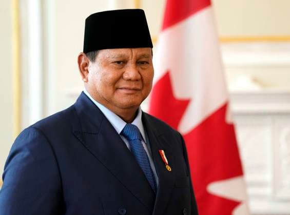 September 24, 2025, Ottawa, On, CAN: Indonesian President Prabowo Subianto meets with Gov. Gen. Mary Simon, not shown, at Rideau Hall in Ottawa, on Wednesday, Sept. 24, 2025. Ottawa CAN  - ZUMAc35_ 20250924_zaf_c35_155 Copyright: xJustinxTangx