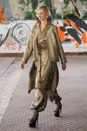 News - Antonio Marras - Runway and celebrities- Milan Fashion Week - Womenswear Spring Summer 2026 A model walks the runway at the Antonio Marras fashion show during the Milan Womenswear Spring Summer 2026 on September 24, 2025 in Milan, Italy. Photo: Cinzia Camela. Milano Viale Molise, 68 Italy Copyright: xCinziaxCamelax xLiveMediax LPN_2045968