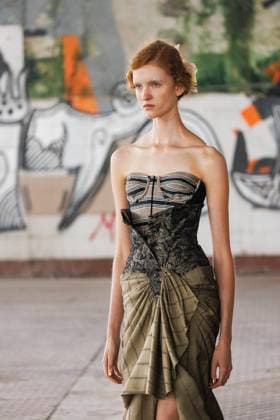 News - Antonio Marras - Runway and celebrities- Milan Fashion Week - Womenswear Spring Summer 2026 A model walks the runway at the Antonio Marras fashion show during the Milan Womenswear Spring Summer 2026 on September 24, 2025 in Milan, Italy. Photo: Cinzia Camela. Milano Viale Molise, 68 Italy Copyright: xCinziaxCamelax xLiveMediax LPN_2045971