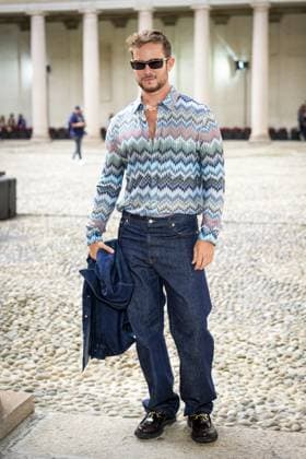 Front Row of Missoni fashion show during the Milan Fashion Week - Womenswear S S 2026 in Milan, Italy on 24 September 2025. Paolo Stella attends the Missoni fashion show during the Milan Fashion Week - Womenswear Spring Summer 2026 in Milan, Italy on 24 September 2025., Credit:Stefano Costantino TTL Avalon Italy, Milan  Copyright: xStefanoxCostantinoxTTLx xAvalonx 1039992538