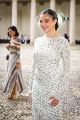 Front Row of Missoni fashion show during the Milan Fashion Week - Womenswear S S 2026 in Milan, Italy on 24 September 2025. A guest attends the Missoni fashion show during the Milan Fashion Week - Womenswear Spring Summer 2026 in Milan, Italy on 24 September 2025., Credit:Stefano Costantino TTL Avalon Italy, Milan  Copyright: xStefanoxCostantinoxTTLx xAvalonx 1039992550