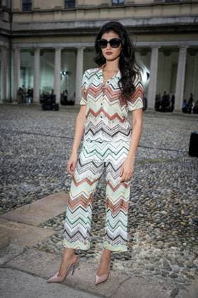 Front Row of Missoni fashion show during the Milan Fashion Week - Womenswear S S 2026 in Milan, Italy on 24 September 2025. A guest attends the Missoni fashion show during the Milan Fashion Week - Womenswear Spring Summer 2026 in Milan, Italy on 24 September 2025., Credit:Stefano Costantino TTL Avalon Italy, Milan  Copyright: xStefanoxCostantinoxTTLx xAvalonx 1039992704