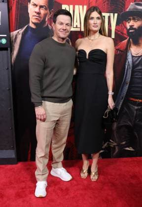 NEW YORK, NY- SEPTEMBER 24: Mark Wahlberg and Rhea Durham at the Amazon MGM Studios Play Dirty world premiere held at SVA Theatre on September 24, 2025 in New York, New York Copyright: xRWx