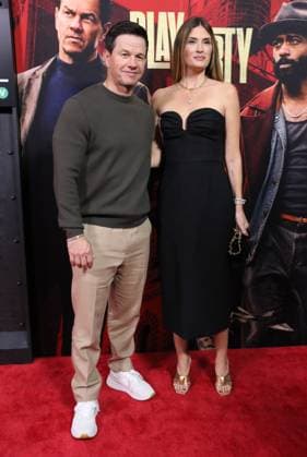 NEW YORK, NY- SEPTEMBER 24: Mark Wahlberg and Rhea Durham at the Amazon MGM Studios Play Dirty world premiere held at SVA Theatre on September 24, 2025 in New York, New York Copyright: xRWx