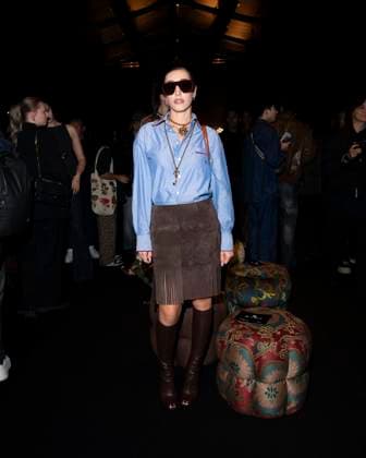 Milan Fashion Week - Women S S 2026 Etro Fashion Show Front Row Milan, Italy Ginevra Mavilla Milan Fashion Week - Women S S 2026 Etro Fashion Show Front Row Milan, Italy 24th September 2025  Copyright: xJohnnyxDallaxLibera SGPx