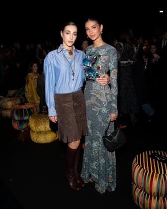 Milan Fashion Week - Women S S 2026 Etro Fashion Show Front Row Milan, Italy Ginevra Mavilla;Elisa Maino Milan Fashion Week - Women S S 2026 Etro Fashion Show Front Row Milan, Italy 24th September 2025  Copyright: xJohnnyxDallaxLibera SGPx