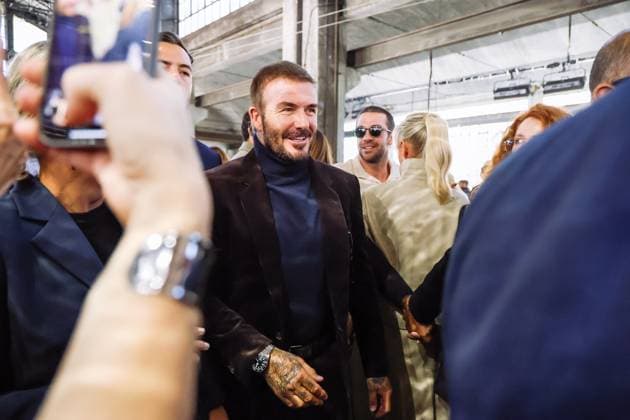 Milan, Milan Women s Fashion Week Spring Summer 2026 - Women s Fashion, Spring Summer 2026 - Boss Fashion Show - Front Row Guests. Pictured: David Beckham (Former footballer, sports executive, and entrepreneur)  Copyright: xAlessandroxBremecx xipa-agency.netx xx IPA_Agency_IPA65727551