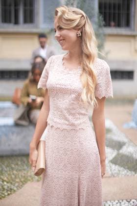 Milan Fashion Week - Women S S 2026 Luisa Beccaria Fashion Show Front Row Palazzo Bovara - Milan, Italy Maria Carolina di Borbone delle Due Sicilie Milan Fashion Week - Women S S 2026 Luisa Beccaria Fashion Show Front Row Palazzo Bovara - Milan, Italy 24th September 2025  Copyright: xMarcoxErbax