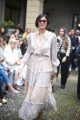 Milan Fashion Week - Women S S 2026 Luisa Beccaria Fashion Show Front Row Palazzo Bovara - Milan, Italy Alice Sabatini Milan Fashion Week - Women S S 2026 Luisa Beccaria Fashion Show Front Row Palazzo Bovara - Milan, Italy 24th September 2025  Copyright: xMarcoxErbax