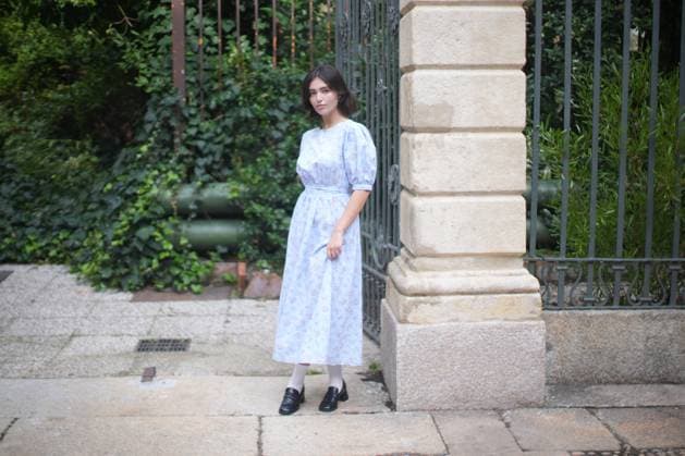 Milan Fashion Week - Women S S 2026 Luisa Beccaria Fashion Show Front Row Palazzo Bovara - Milan, Italy Giovanna Scotti Milan Fashion Week - Women S S 2026 Luisa Beccaria Fashion Show Front Row Palazzo Bovara - Milan, Italy 24th September 2025  Copyright: xMarcoxErbax
