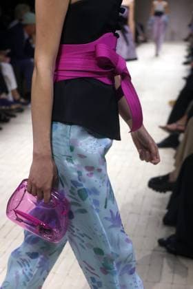 September 25, 2025, Milan, ITALY: A model presents a creation by Italian fashion label Emporio Armani during the Spring Summer 2026 Women s Collection show at Milan Fashion Week in Milan, Italy, 25 September 2025. .ANSA MATTEO BAZZI Milan ITALY  - ZUMAa110 20250925_zaf_a110_015 Copyright: xMatteoxBazzix