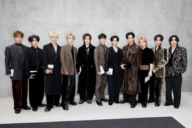 MFW Photocall Emporio Armani MP INI boy band attends the Emporio Armani fashion show during Milan s Fashion Week Womenswear Spring Summer 2026, on September 25, 2025 in Milan (Italy), Italy. Photo by Marco Piovanotto Abacapress.com  Copyright: xPiovanottoxMarco ABACAx