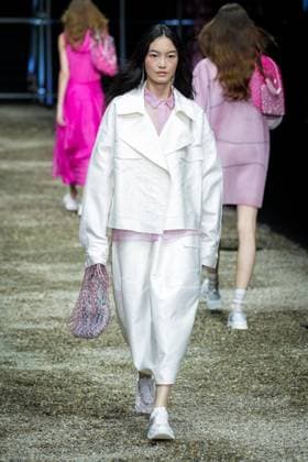Anteprima fashion show during the Milan Fashion Week - Womenswear S S 2026 in Milan, Italy on 25 September 2025. A model walks the runway at the Anteprima fashion show during the Milan Fashion Week - Womenswear Spring Summer 2026 in Milan, Italy on 25 September 2025., Credit:Stefano Costantino TTL Avalon Italy, Milan  Copyright: xStefanoxCostantinoxTTLx xAvalonx 1040270686