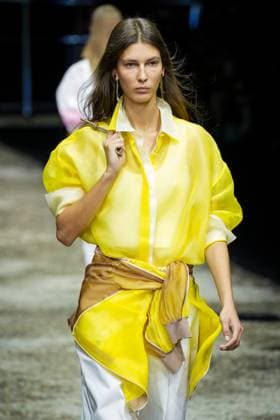 Anteprima fashion show during the Milan Fashion Week - Womenswear S S 2026 in Milan, Italy on 25 September 2025. A model walks the runway at the Anteprima fashion show during the Milan Fashion Week - Womenswear Spring Summer 2026 in Milan, Italy on 25 September 2025., Credit:Stefano Costantino TTL Avalon Italy, Milan  Copyright: xStefanoxCostantinoxTTLx xAvalonx 1040270769