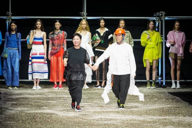 Anteprima fashion show during the Milan Fashion Week - Womenswear S S 2026 in Milan, Italy on 25 September 2025. Fashion designer Izumi Ogino and Iwasaki Takahiro walks the runway at the Anteprima fashion show during the Milan Fashion Week - Womenswear Spring Summer 2026 in Milan, Italy on 25 September 2025., Credit:Stefano Costantino TTL Avalon Italy, Milan  Copyright: xStefanoxCostantinoxTTLx xAvalonx 1040271108