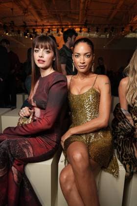 Milan, Milan Women s Fashion Week Spring Summer 2026 - Women s Fashion, Spring Summer 2026. - Roberto Cavalli Fashion Show - Arrivals in the photo: Annalisa Elodie Diletta Leotta  Copyright: xRiccardoxGIordanox xipa-agency.netx xRiccardoxGiordano IPAx IPA_Agency_IPA65748171
